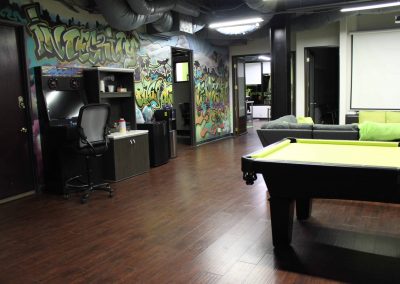 Sober Life Living Room with PC & Pool Table